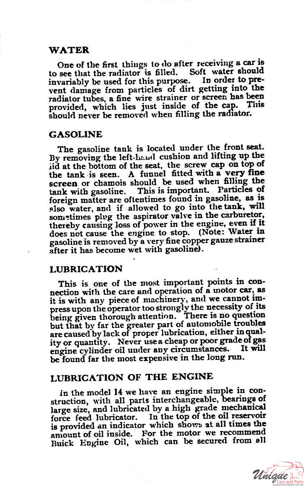 1910 Buick Model 14 Operating Instructions Page 24